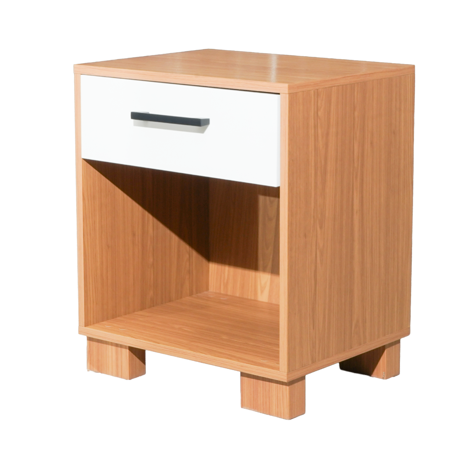 Velador Con 1 Cajón Modelo W343 Jw Freijo Off Blanco DALLA COSTA Mdf