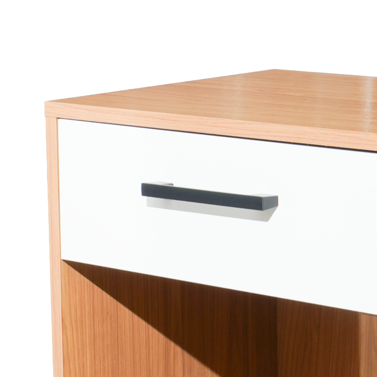 Velador Con 1 Cajón Modelo W343 Jw Freijo Off Blanco DALLA COSTA Mdf